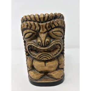 Vintage Tiki Bank- No Plastic Closure On Bottom Can Use As Decor